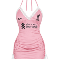 Football Halter Neck tops/ Mini Dress- Liverpool F.C. (blush pink)