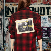 Boyfriend Red Checked Flannel Shirt