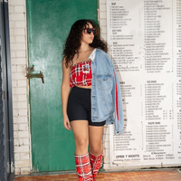Red Tartan Boots