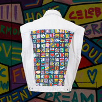 Down Under Upcycled Levi's Cream Denim Vest