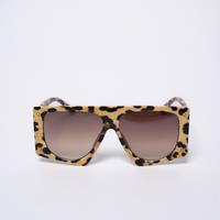 Kim Oversized Sunglasses Leopard or Red