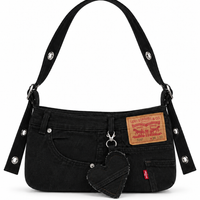 Recycled Denim Bag Black