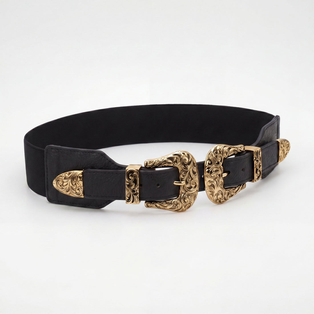 Western Cowgirl Gold Buckle Belt