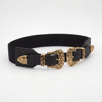 Western Cowgirl Gold Buckle Belt