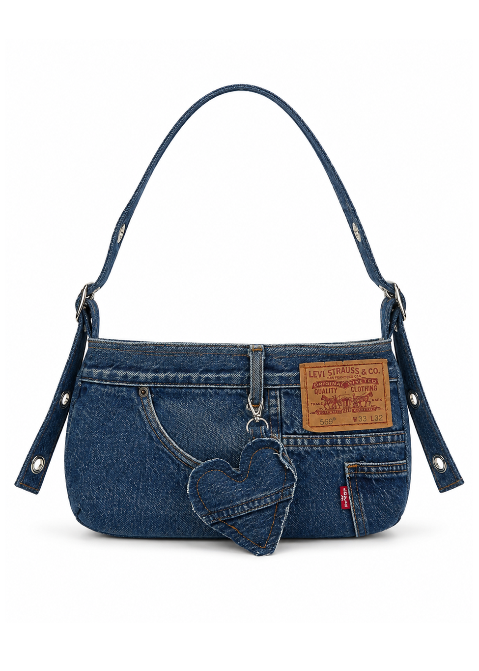Recycled Denim Bag Dark Blue
