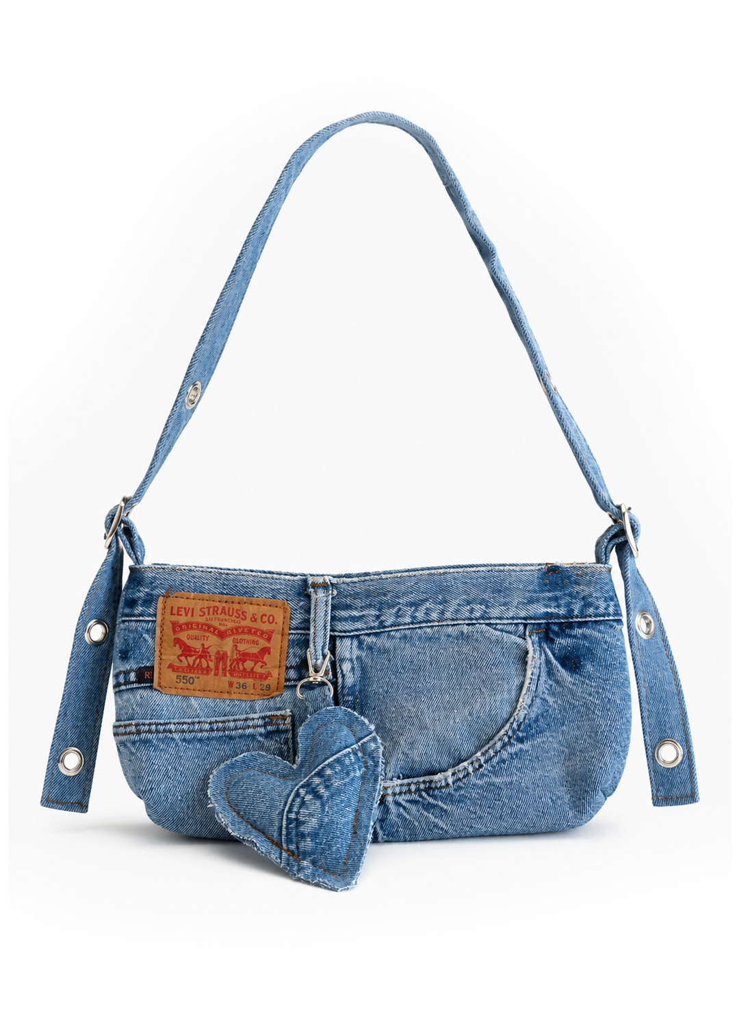 Recycled Denim Bag Light Blue