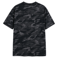 Erika Oversized Camo Print Tee Grey