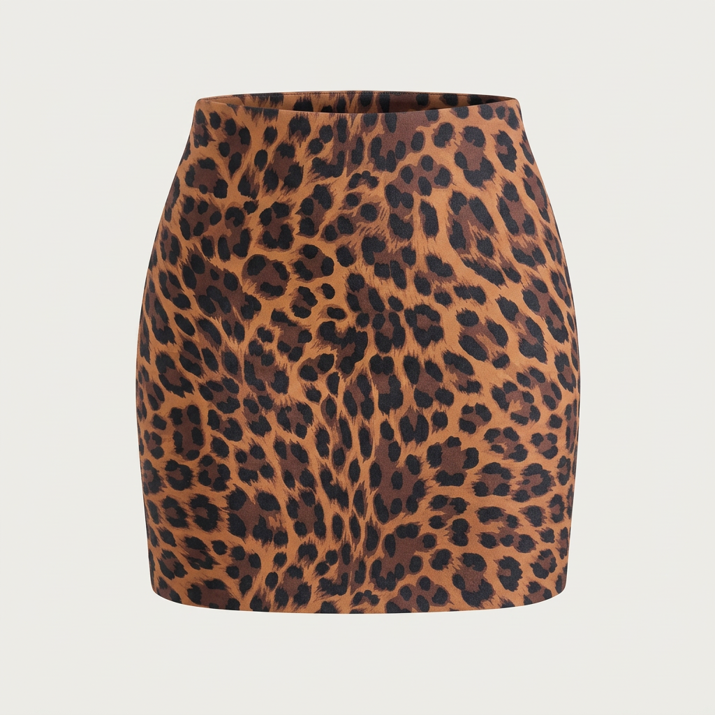 BS Leopard Mini Skirt