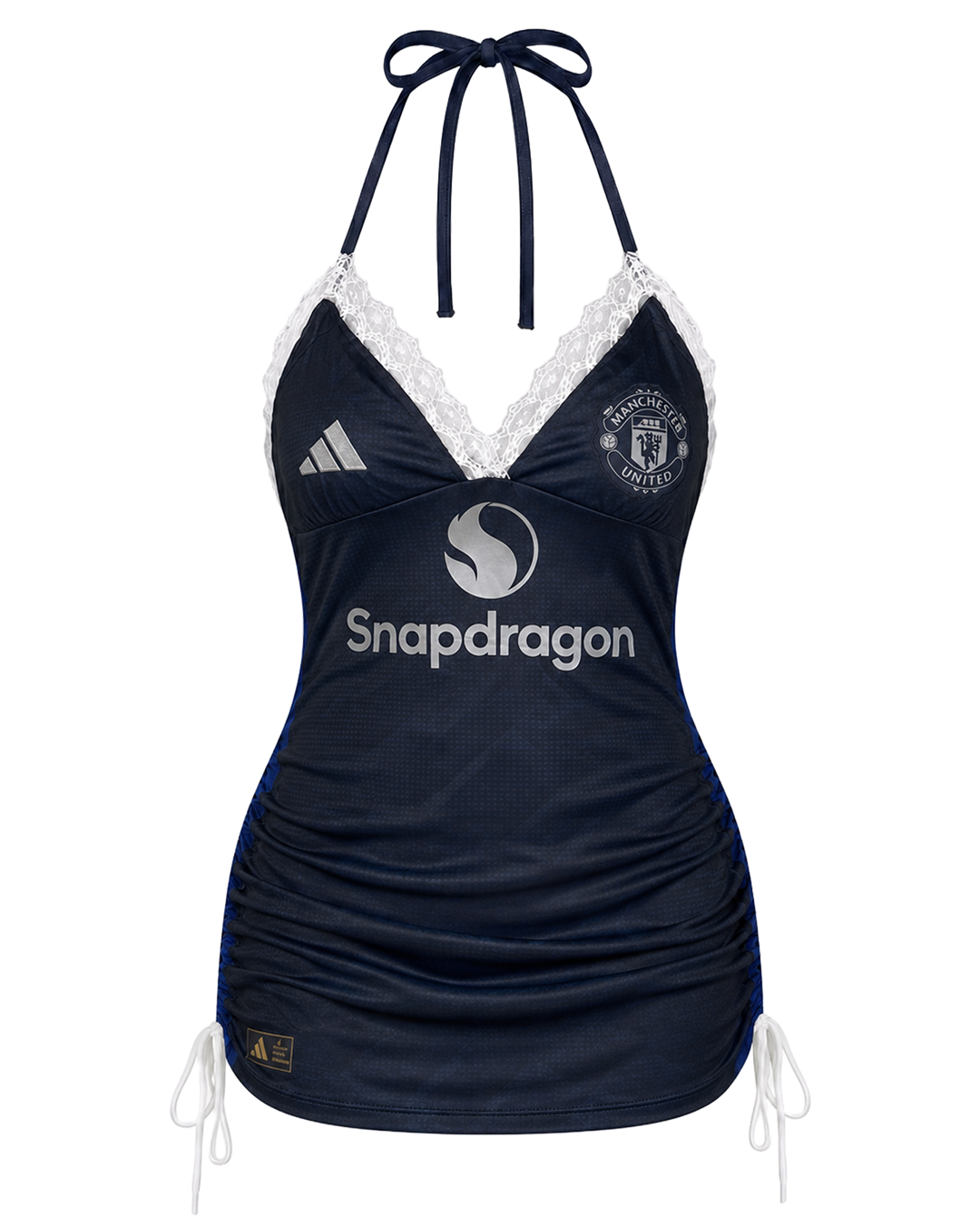 Football Halter Neck tops/ Mini Dress- Manchester United F.C (Dark Blue)