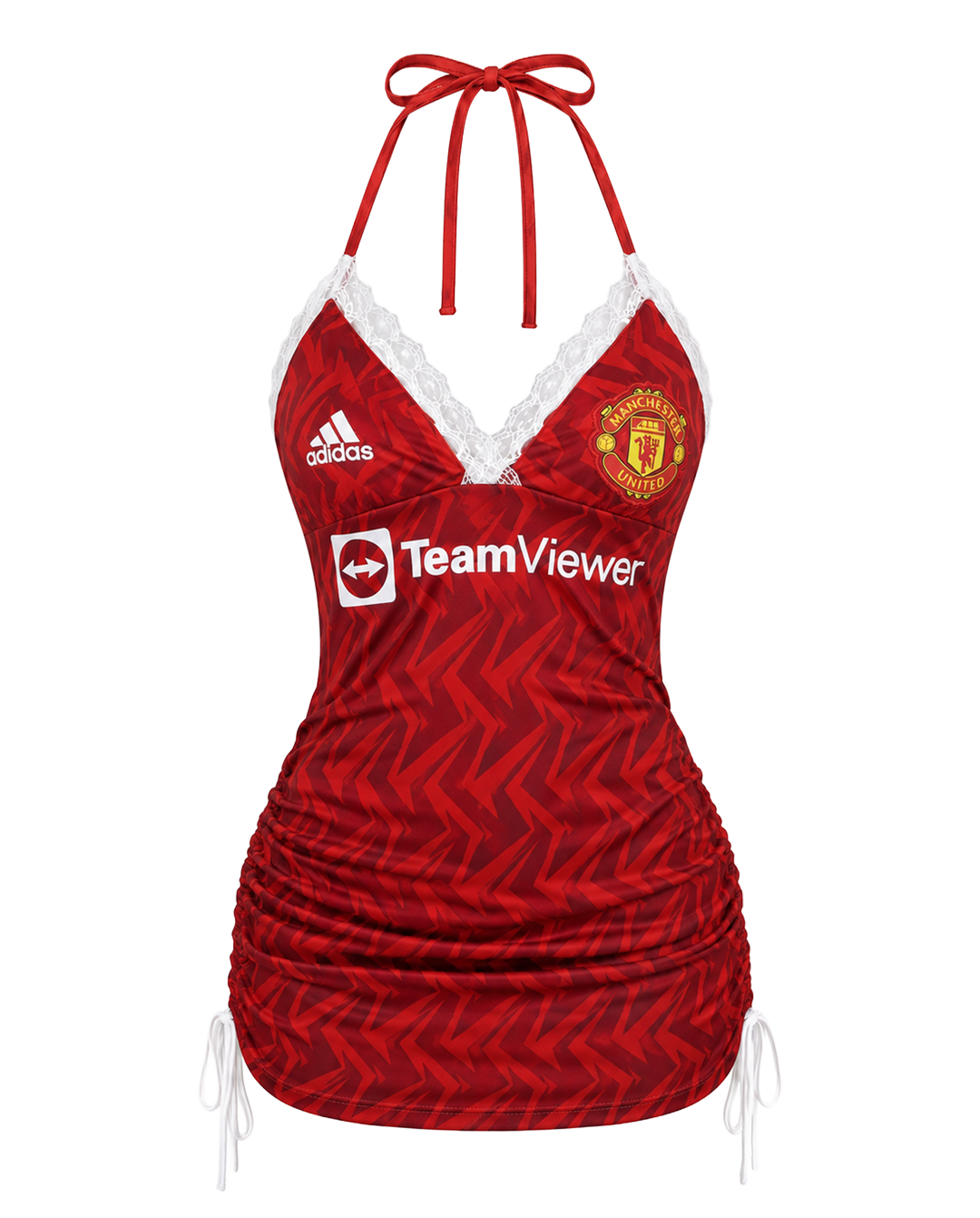 Football Halter Neck tops/ Mini Dress Manchester United F.C.( Red)