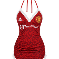 Football Halter Neck tops/ Mini Dress Manchester United F.C.( Red)