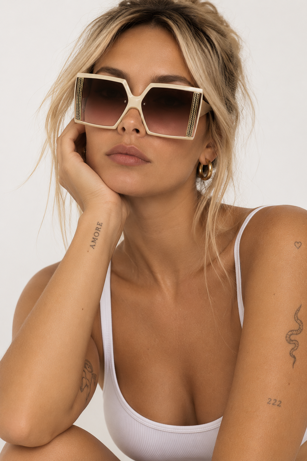 Hollywood- Sunglasses Beige