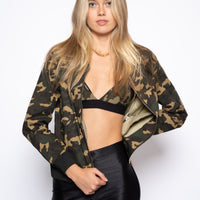 Rihanna Camo Bomber JK