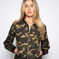 Rihanna Camo Bomber JK