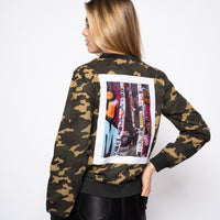 Rihanna Camo Bomber JK