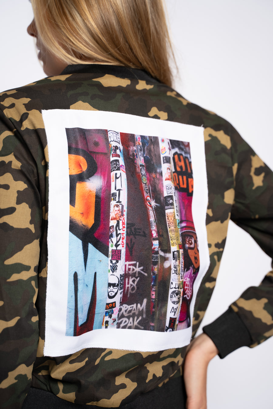 Rihanna Camo Bomber JK