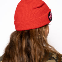 Red Cable Beanie