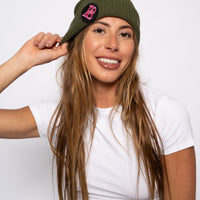 Army Green Cable Beanie