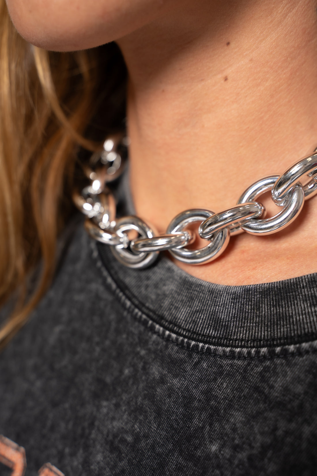 Luna Silver Chunky Chain