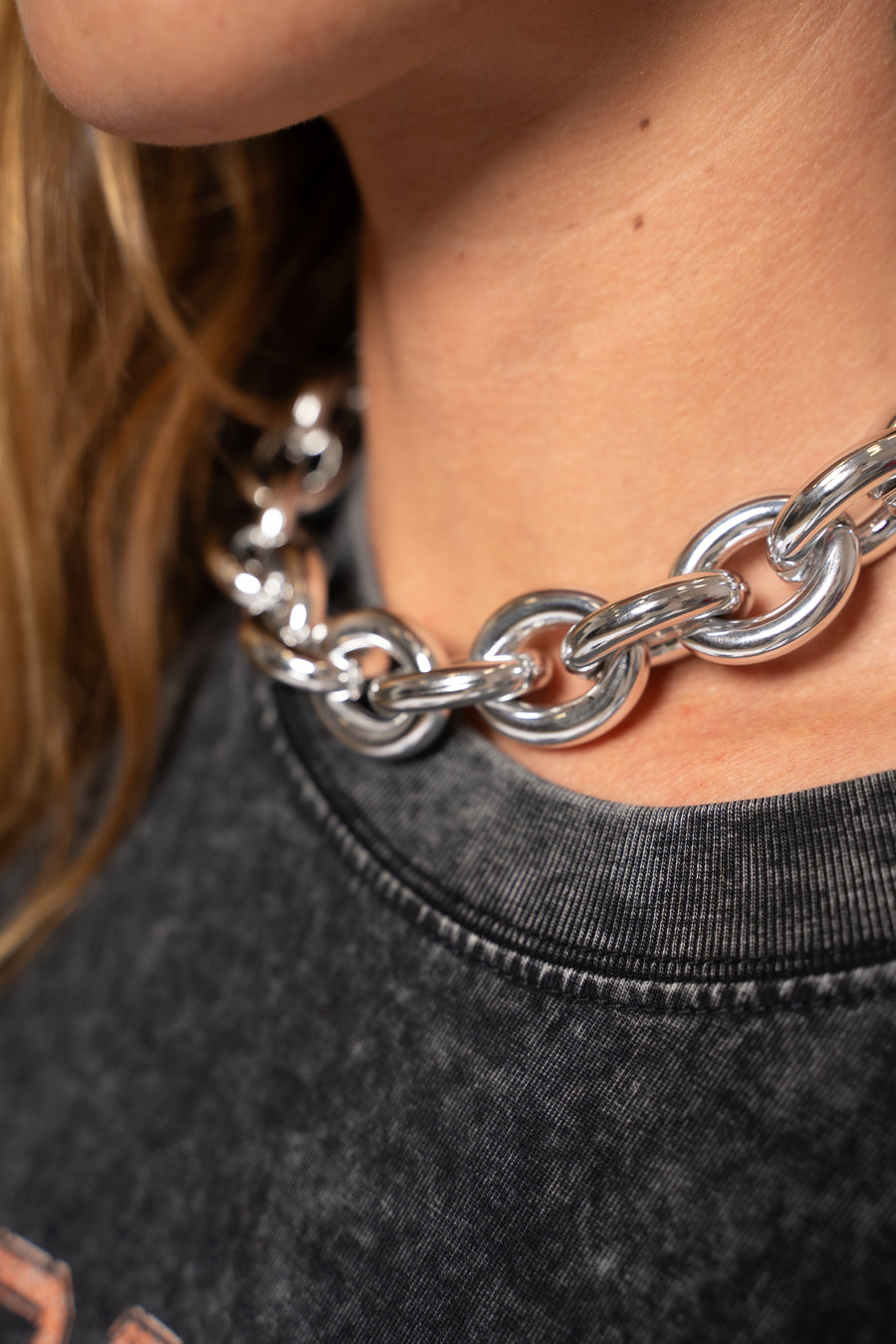 Luna Silver Chunky Chain