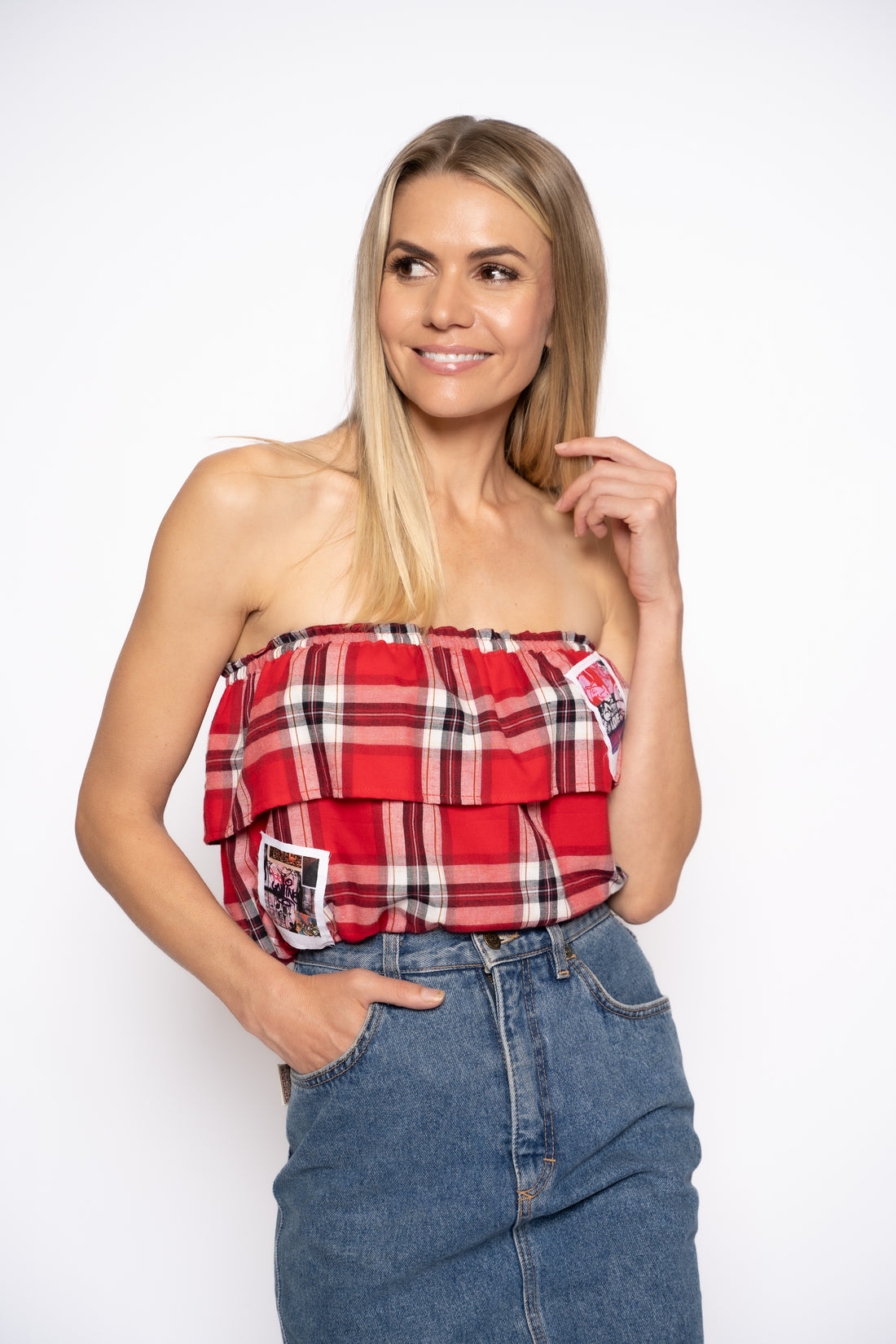 Ariel Tube Top - Tartan