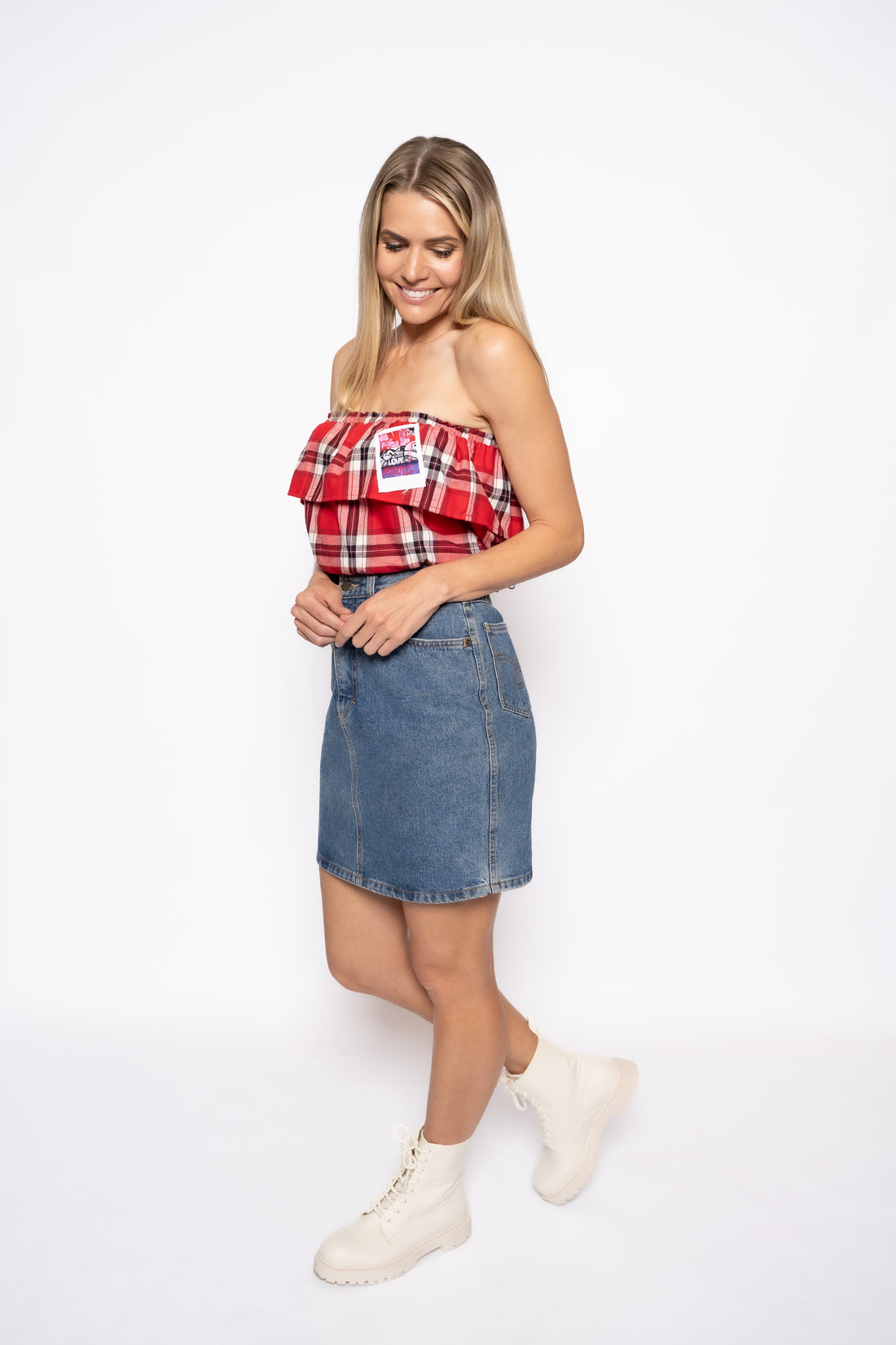 Ariel Tube Top - Tartan