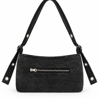 Recycled Denim Bag Light Black (GREY)