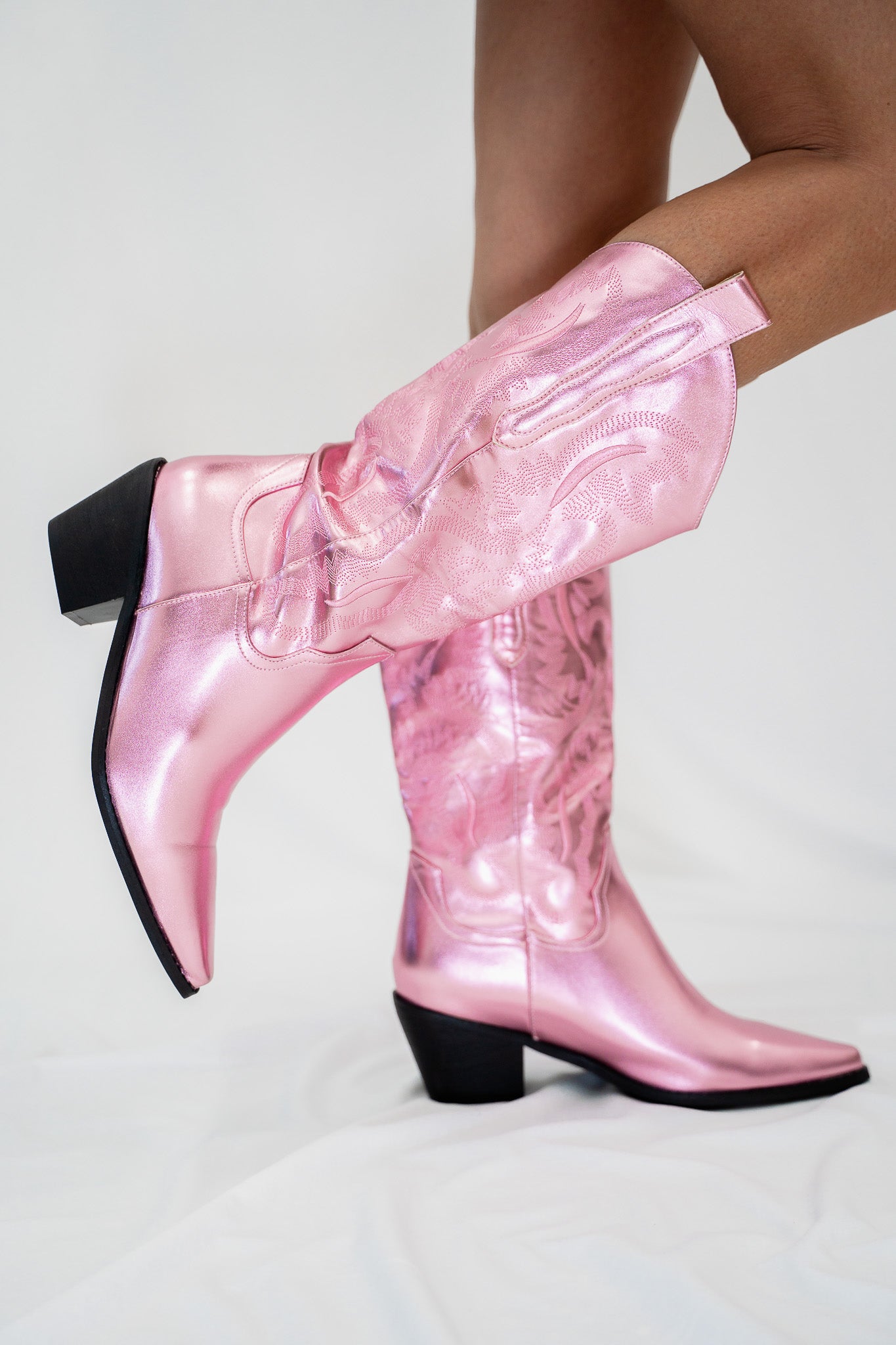 Sassy Pink Festival Cowgirl Boots