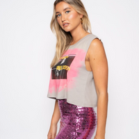 Ashley Rebel Queen Crop - Bubblegum