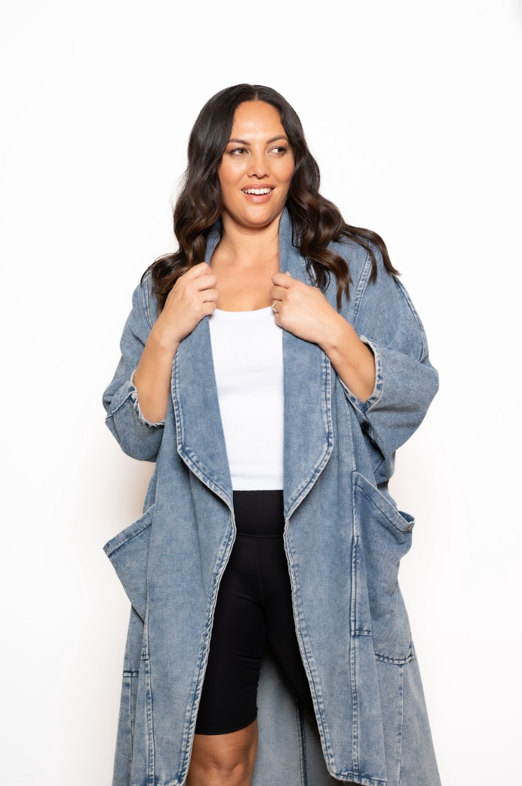 Tiffany Oversized Denim Trench