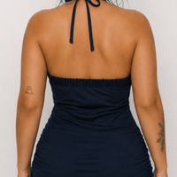 Football Halter Neck tops/ Mini Dress- Manchester United F.C (Dark Blue)