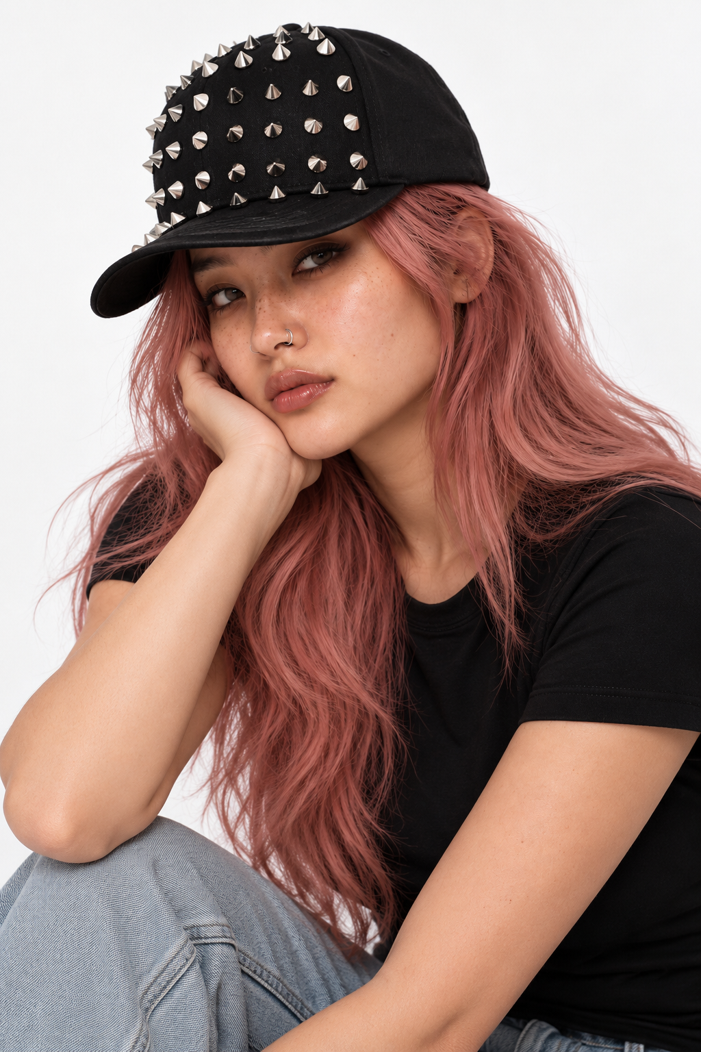 Black Studs Cap