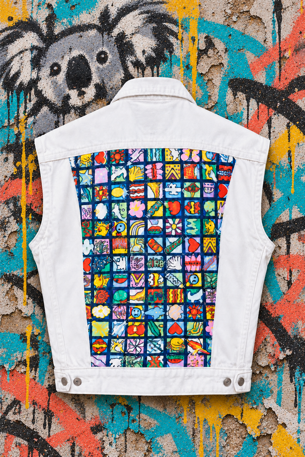 Down Under Upcycled Levi's Cream Denim Vest