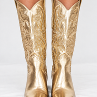 Gold Cowgirl Boots