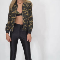 Rihanna Camo Bomber JK