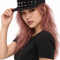 Black Studs Cap