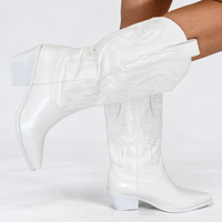 Pure Innocence White Festival Cowgirl Boots